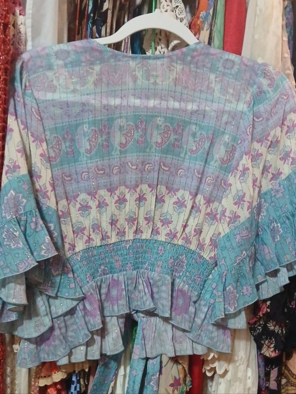 NWOT SPELL OCEAN BEACH FEMININE TOP - Picture 2 of 2